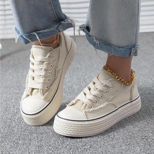 Cute White Sneakers NWOT